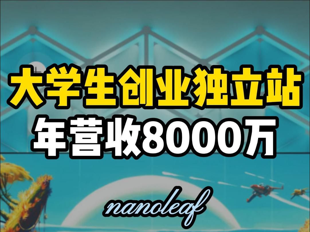 大学生创业独立站,年营收8000万哔哩哔哩bilibili