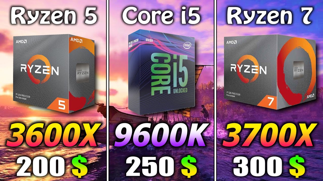 Ryzen 5 3600XXvs酷睿i5 9600K vs Ryzen 7 3700XX|在14款电脑游戏中测【TheSpyHood】  20200213哔哩哔哩bilibili