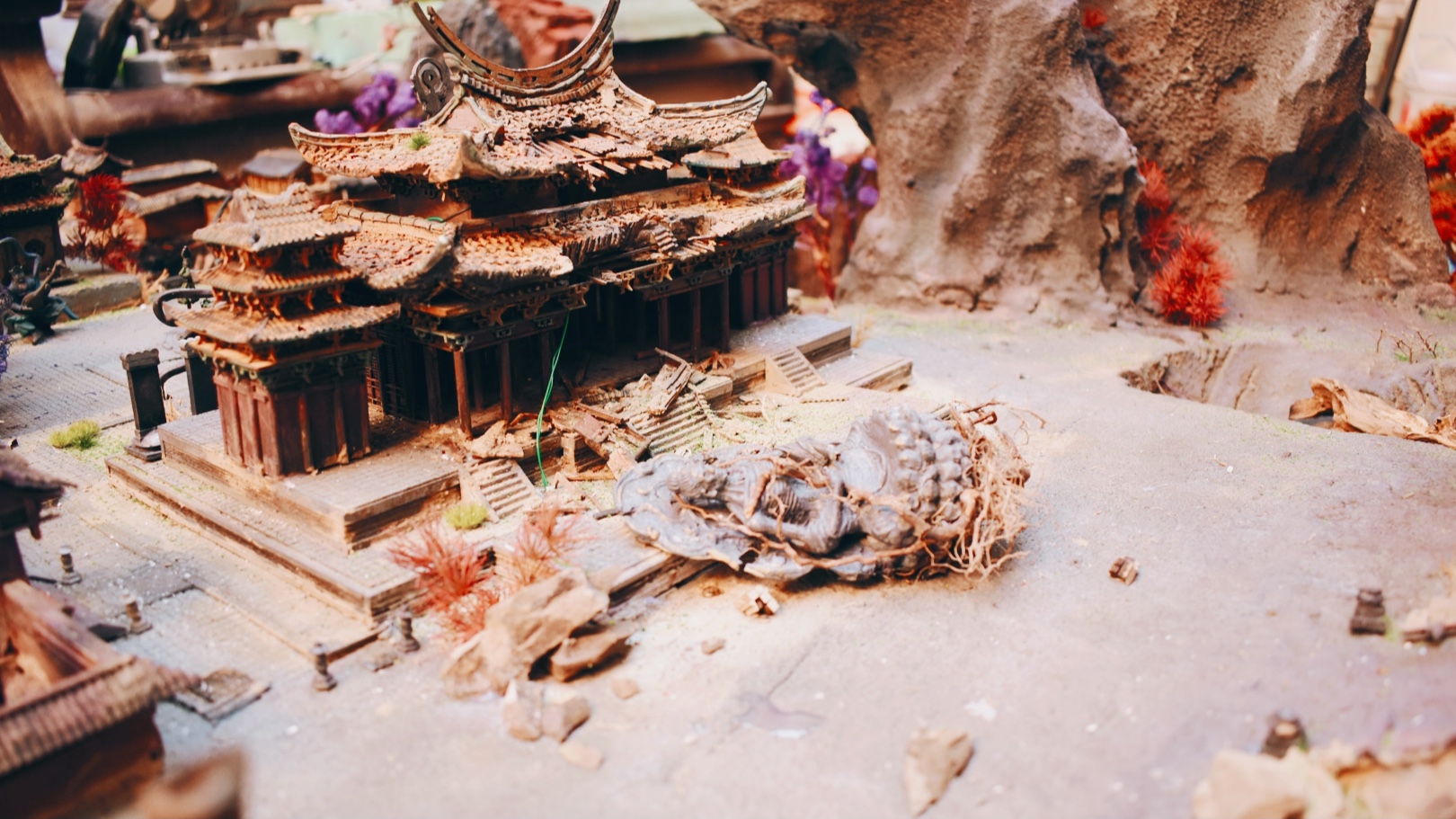 《倩女幽魂》手游之兰若寺微缩模型高清图片