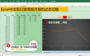 Скачать видео: Excel中实现日报、周报、月报的动态切换