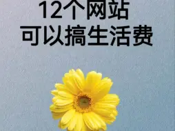 Descargar video: 12个可以搞生活费的网站，一个月多挣4-5千不难！