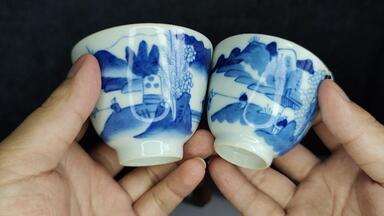 清乾隆青花釉里红狮子滚绣球寿字大盘，狮子滚绣球，好事在后头_哔哩哔