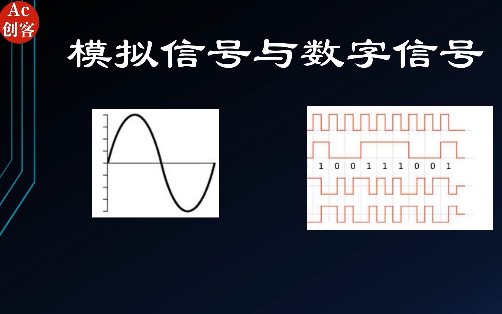 从零学电子:两种电信号你能分清吗,两分钟讲懂模拟信号和数字信号的区别哔哩哔哩bilibili