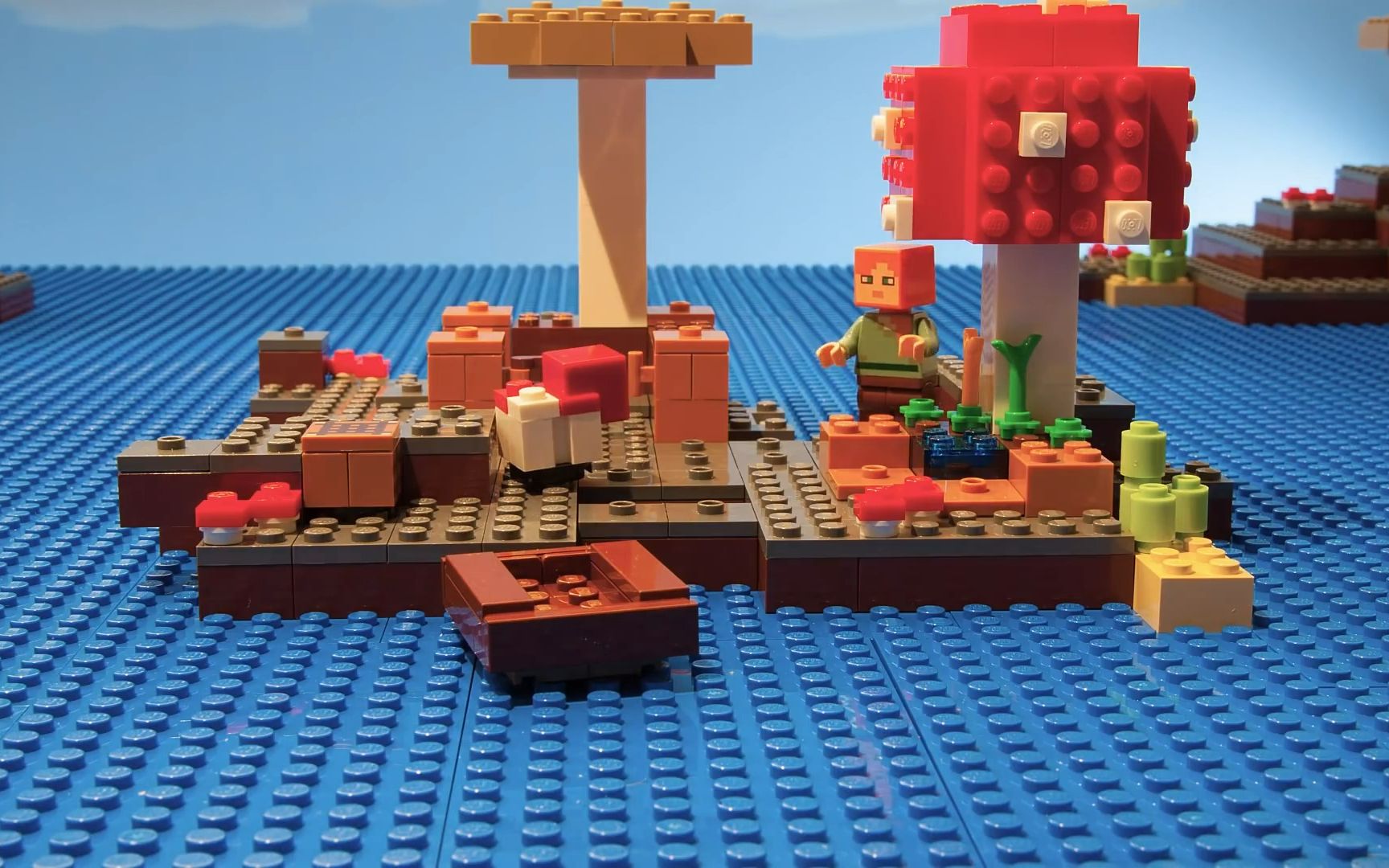 乐高我的世界21129蘑菇岛 定格动画【乐高官方油管视频搬运】