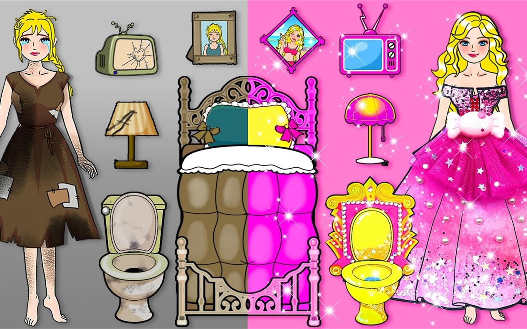 纸娃娃动画:女孩丢垃圾撞倒贼,意外收获横财,她该如何处理呢