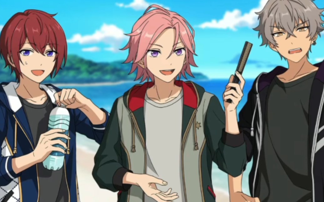 [新es月刊录屏]es海边小剧场,樱河琥珀,朱樱司,大神晃牙