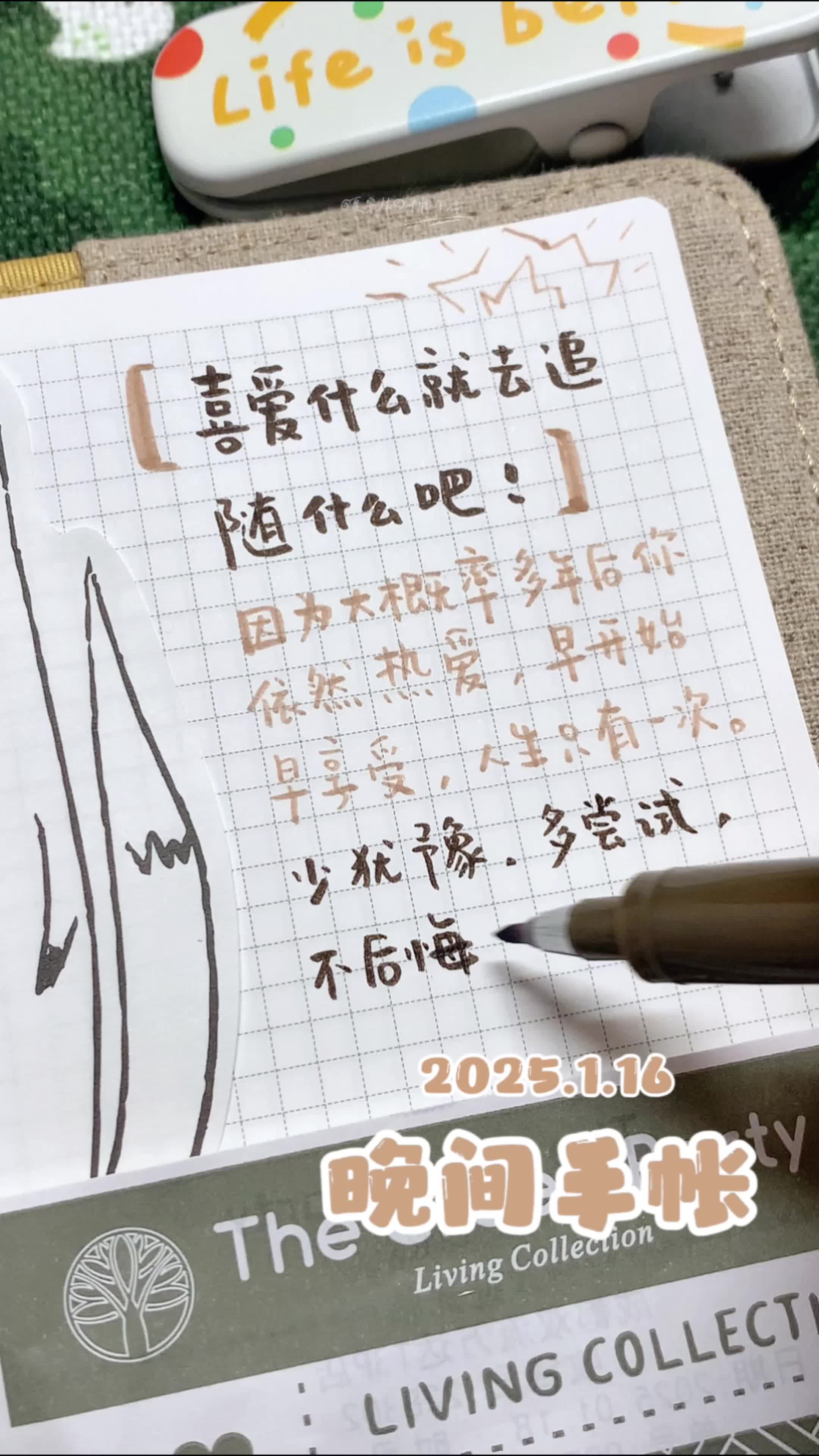 晚间手帐|喜欢什么就做什么吧!