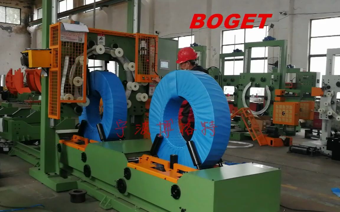 宁波博格特钢带缠绕包装机钢卷缠绕打包机铝卷缠绕包装机不锈钢卷缠绕