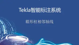 Tekla智能标注插件视频教程-箱形柱显示相邻轴线