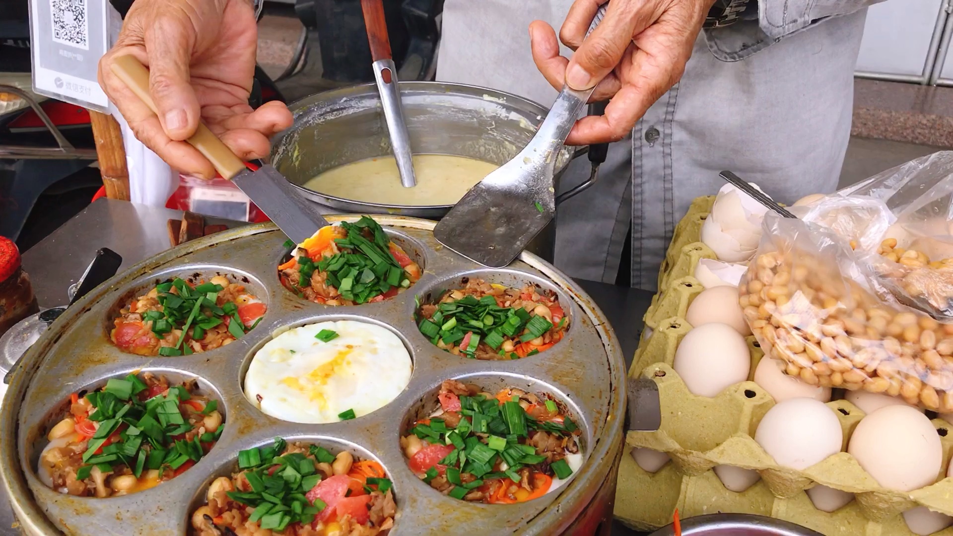 馋死我了 潮汕街头小吃——鸡蛋饼!yyds我的最爱!