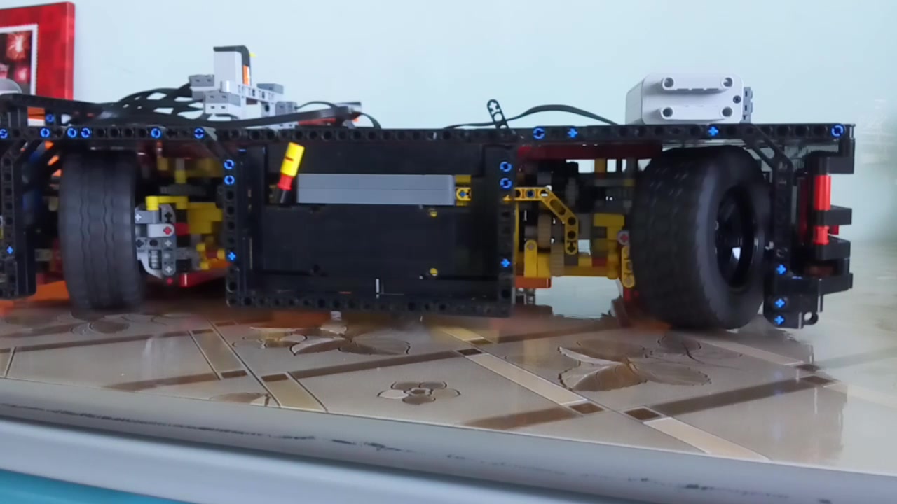 乐高科技moc大桥的moc之180转向拖车底盘