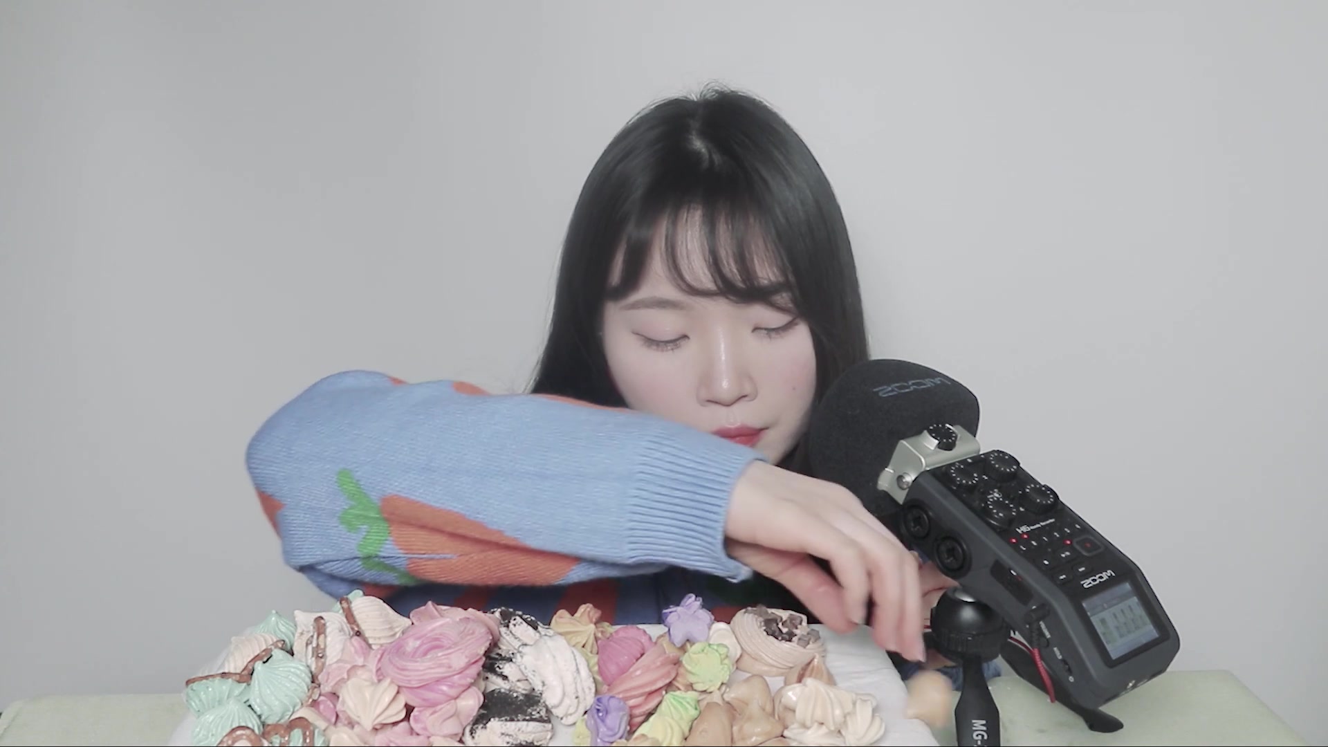 nara助眠曲奇饼干吃播