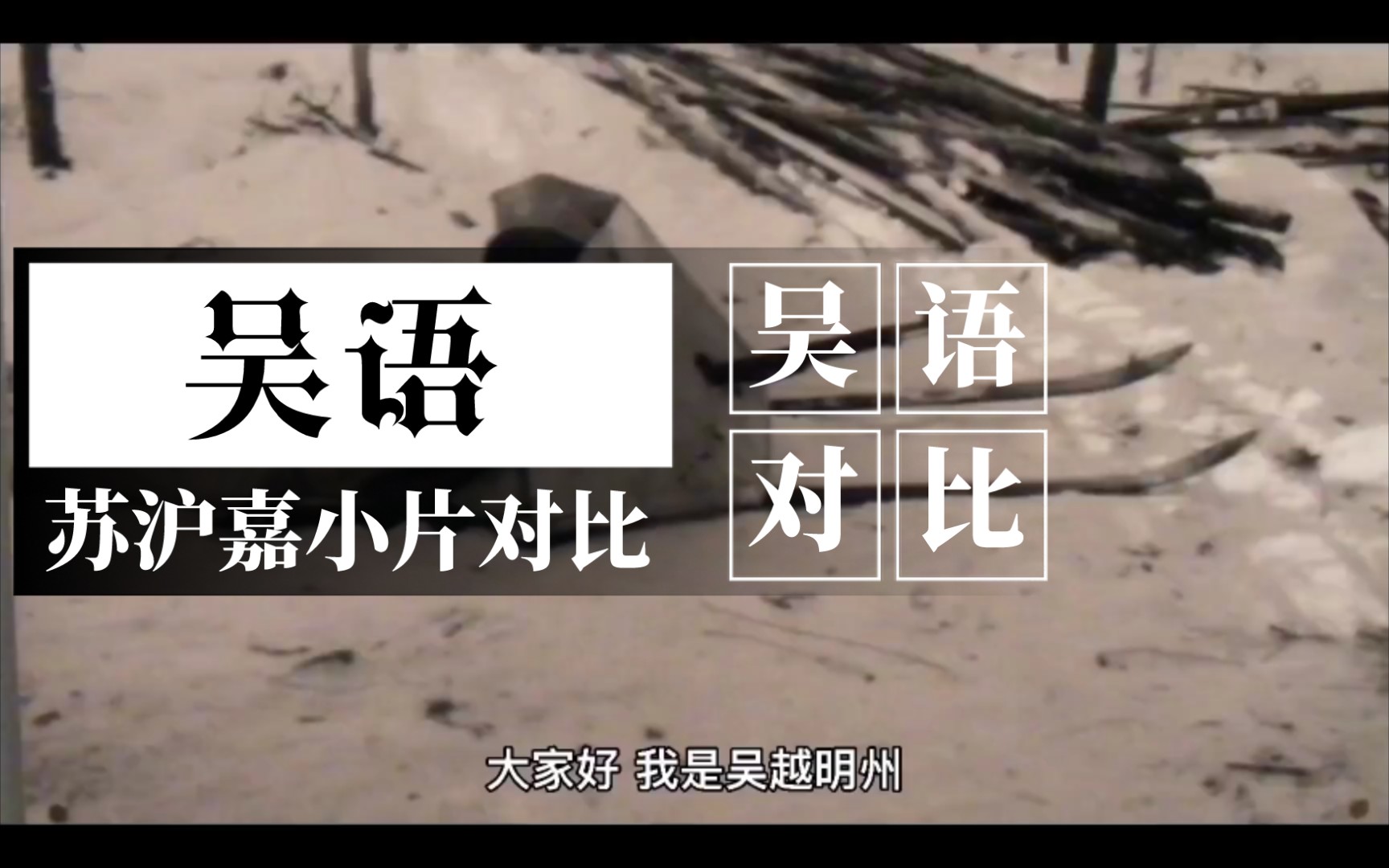 吴语苏沪嘉小片对比,太仓话、常熟话、嘉兴话、启海话哔哩哔哩bilibili