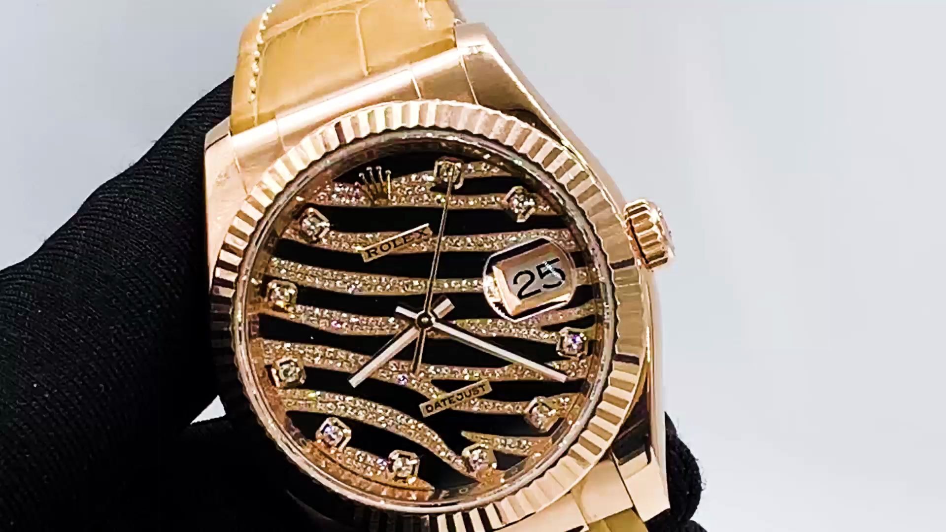 劳力士女装日志型手表116135zebra斑马腕表 rolex116135-l(fc) 272bra