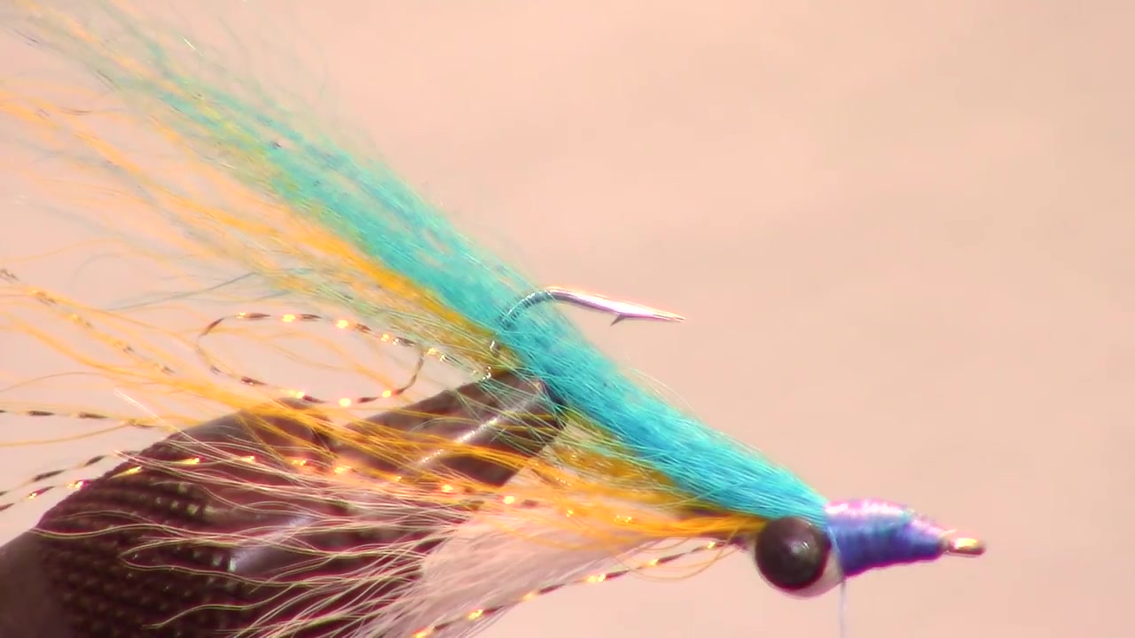 [图]飞蝇毛钩绑制-疯狂的查理Clouser Minnow Sexy Shad - streamer fly tying