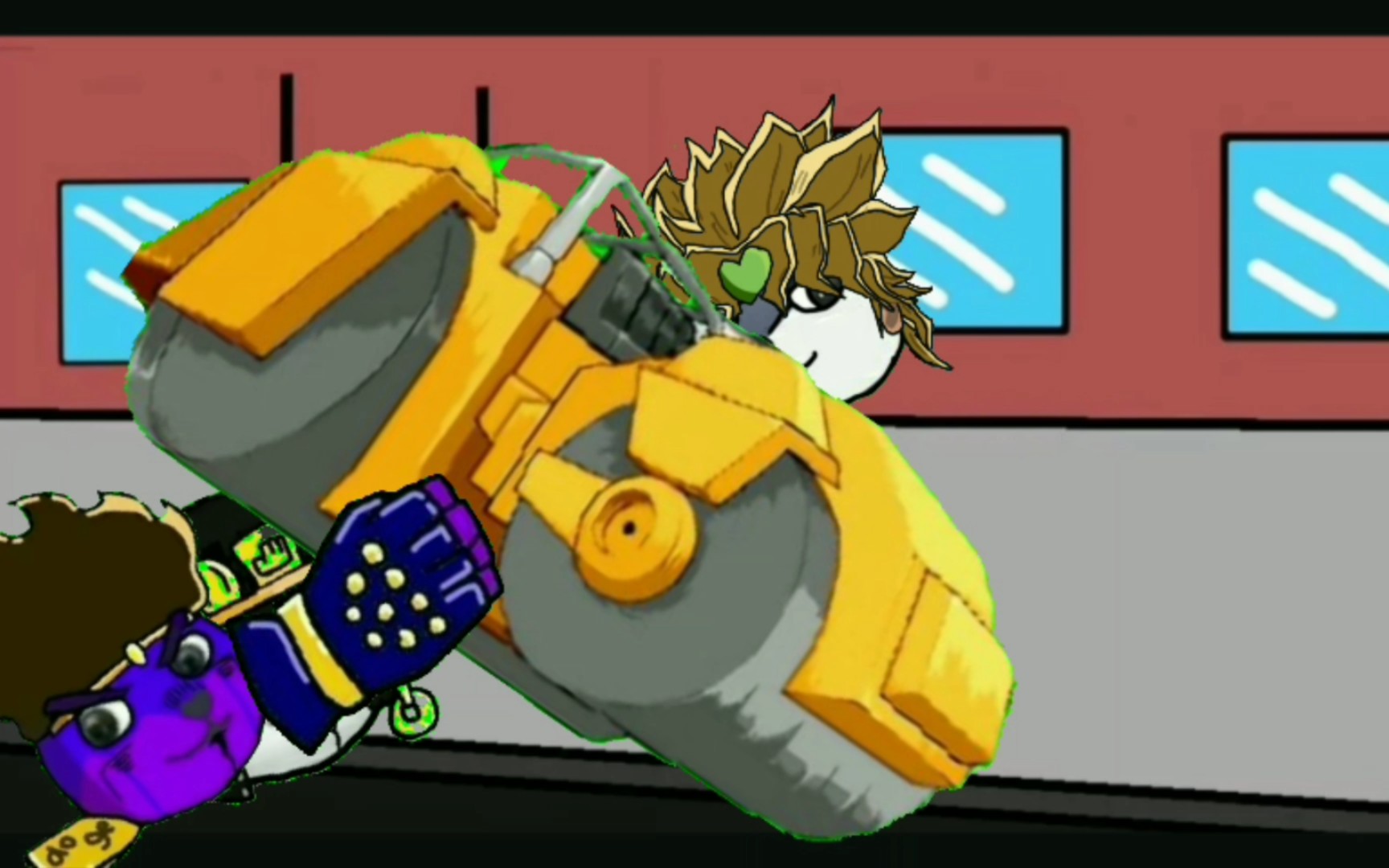 用狗头还原jojo:不良少年暴打百岁老人[狗头]