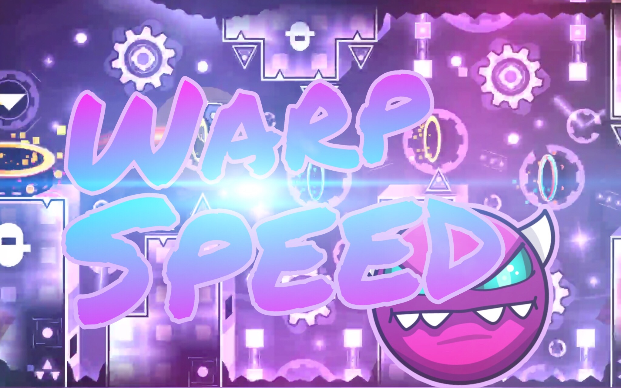 几何冲刺」玩起来很舒服,关卡还很好看,音乐还超好听的神关-warpspeed
