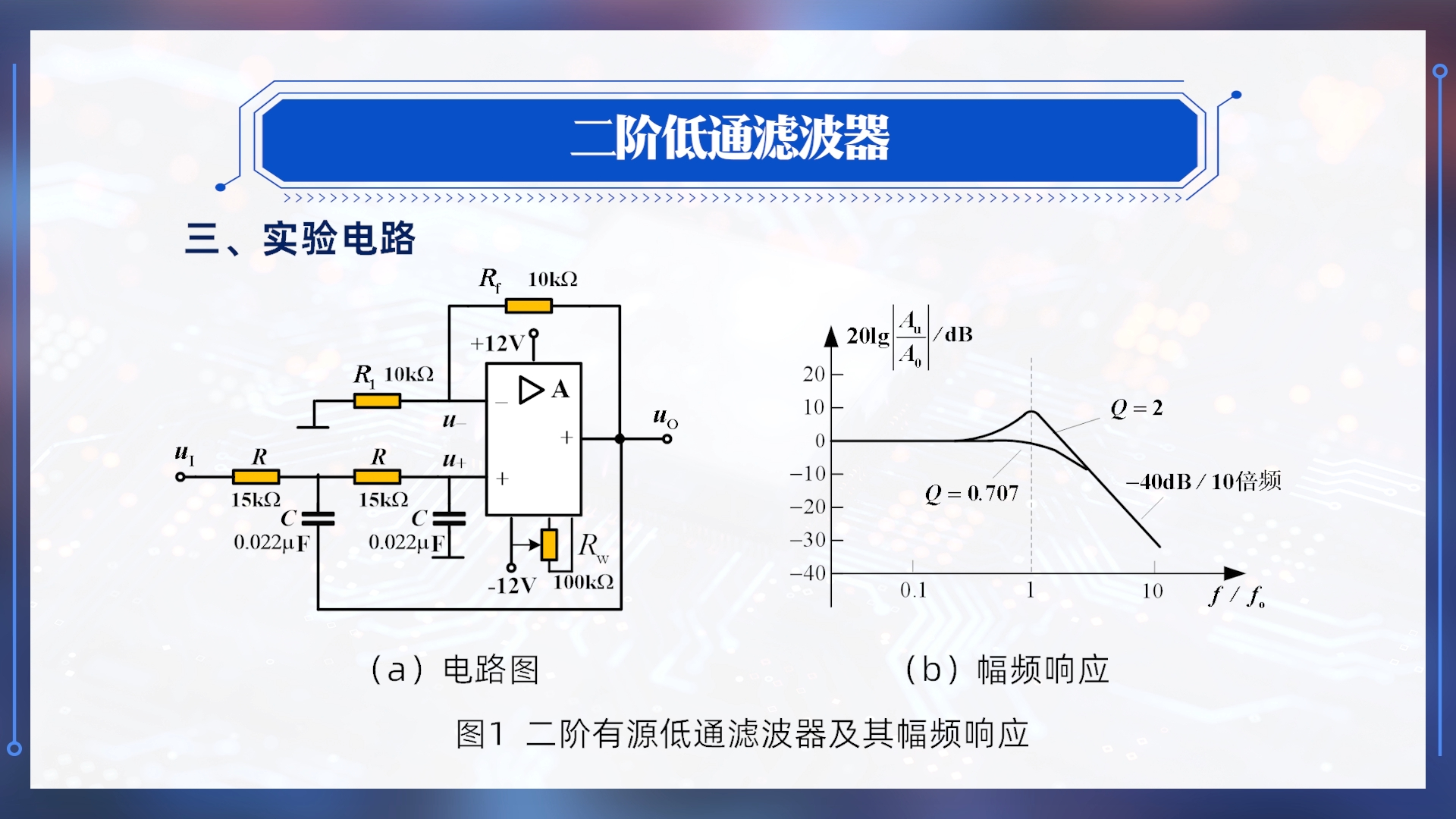 模拟电子技术实验视频二阶有源低通滤波器实验浙江工业大学金燕主讲和操作演示哔哩哔哩bilibili