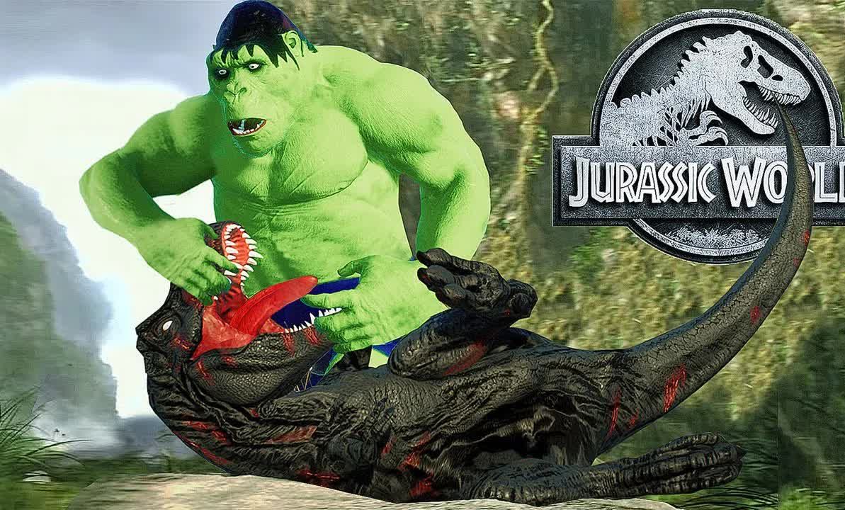 侏罗纪世界:进化:金刚绿巨人 vs 霸王龙恐龙