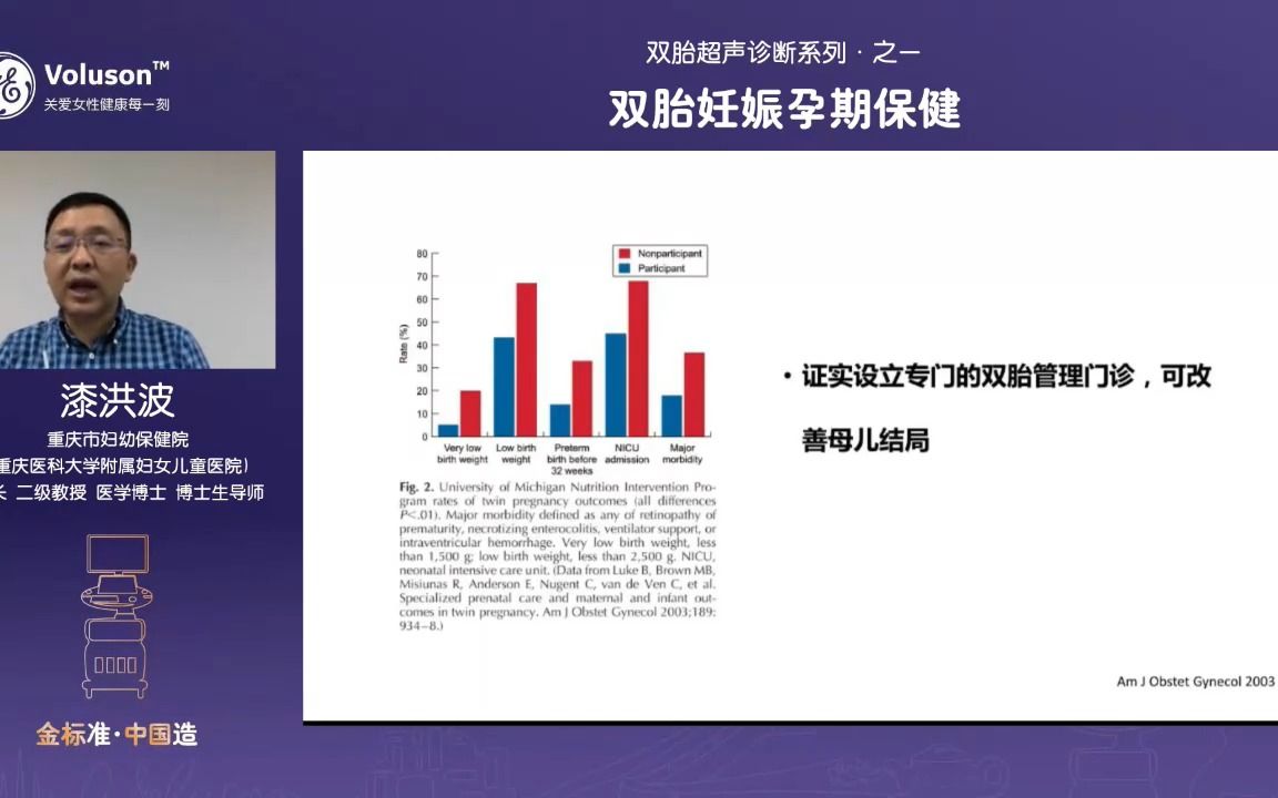 [图]双胎超声诊断系列·之一：双胎妊娠孕期保健