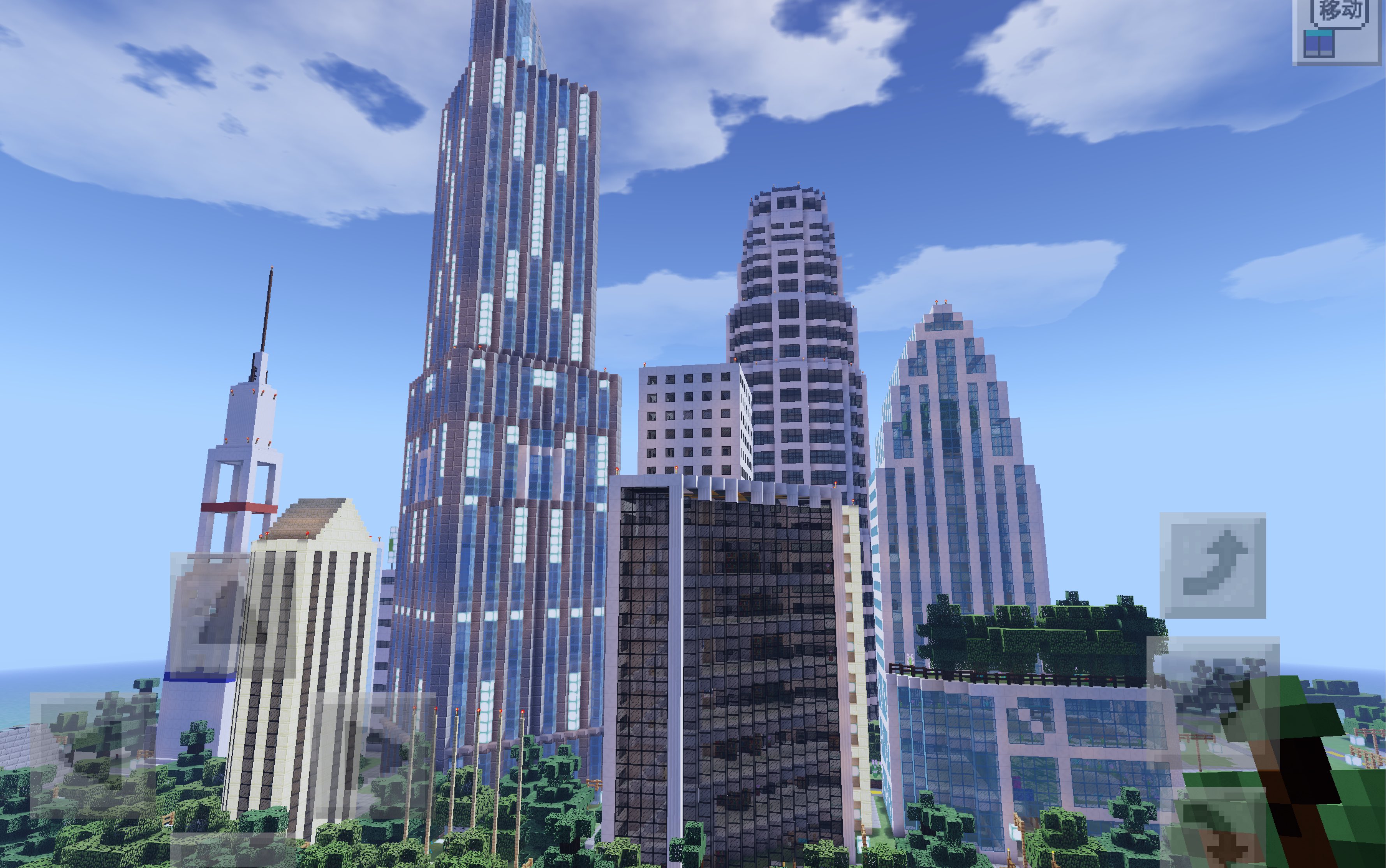 minecraft自制小规模城市天际线(未完成)