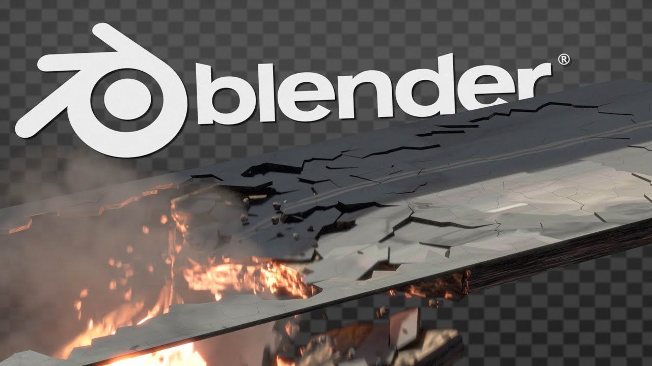 Blender快速制作街道破碎塌陷的效果!哔哩哔哩bilibili