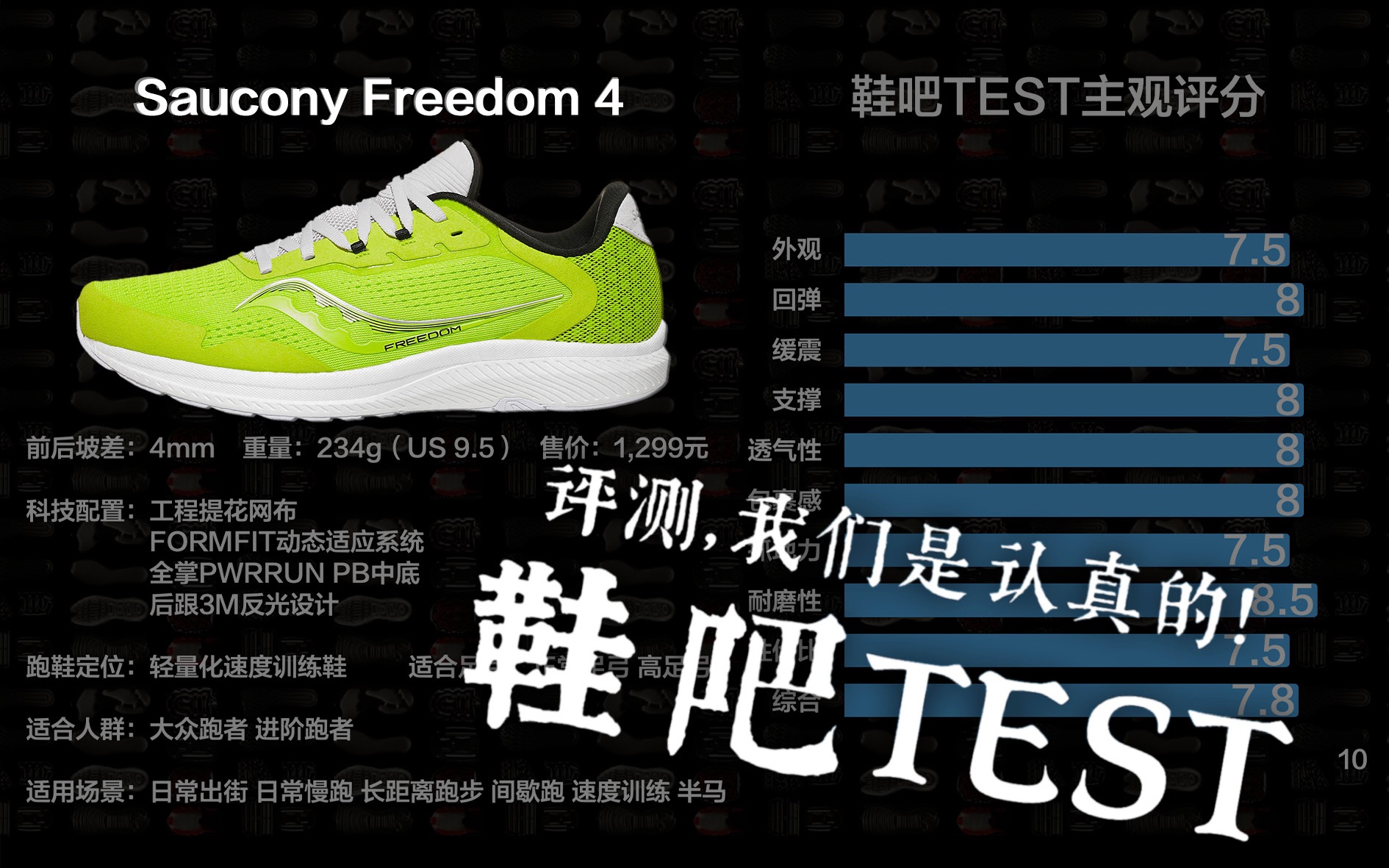 [图]【鞋吧TEST】通过与自由3的对比来看看自由4到底如何？| Saucony Freedom 4 50KM评测