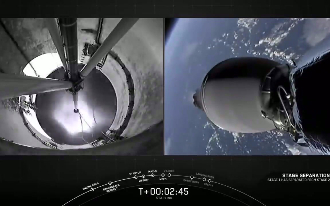 太空探索公司(SpaceX )10月18日发射了“星链”的第14组共60颗卫星,本次使用了六手火箭和三手整流罩哔哩哔哩bilibili