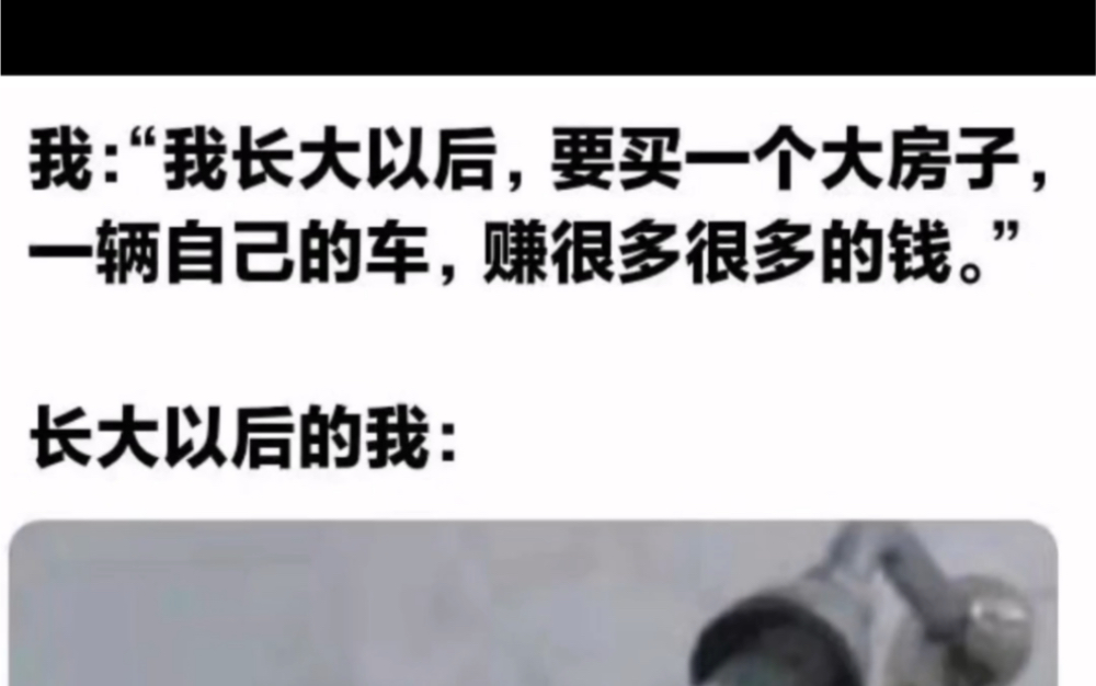 长大以后我要买一个大房子,一辆自己的车…….沙雕图片哔哩哔哩bilibili