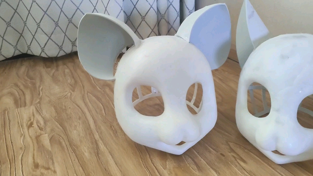fursuit兽装定制,自制头骨拼装展示