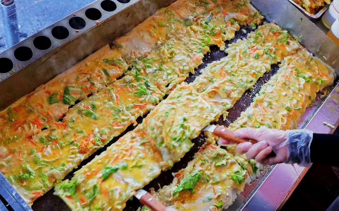 街头美食:台湾古早味蔬菜蛋饼 高雄美食 - 宥盛古早味蔬菜蛋饼