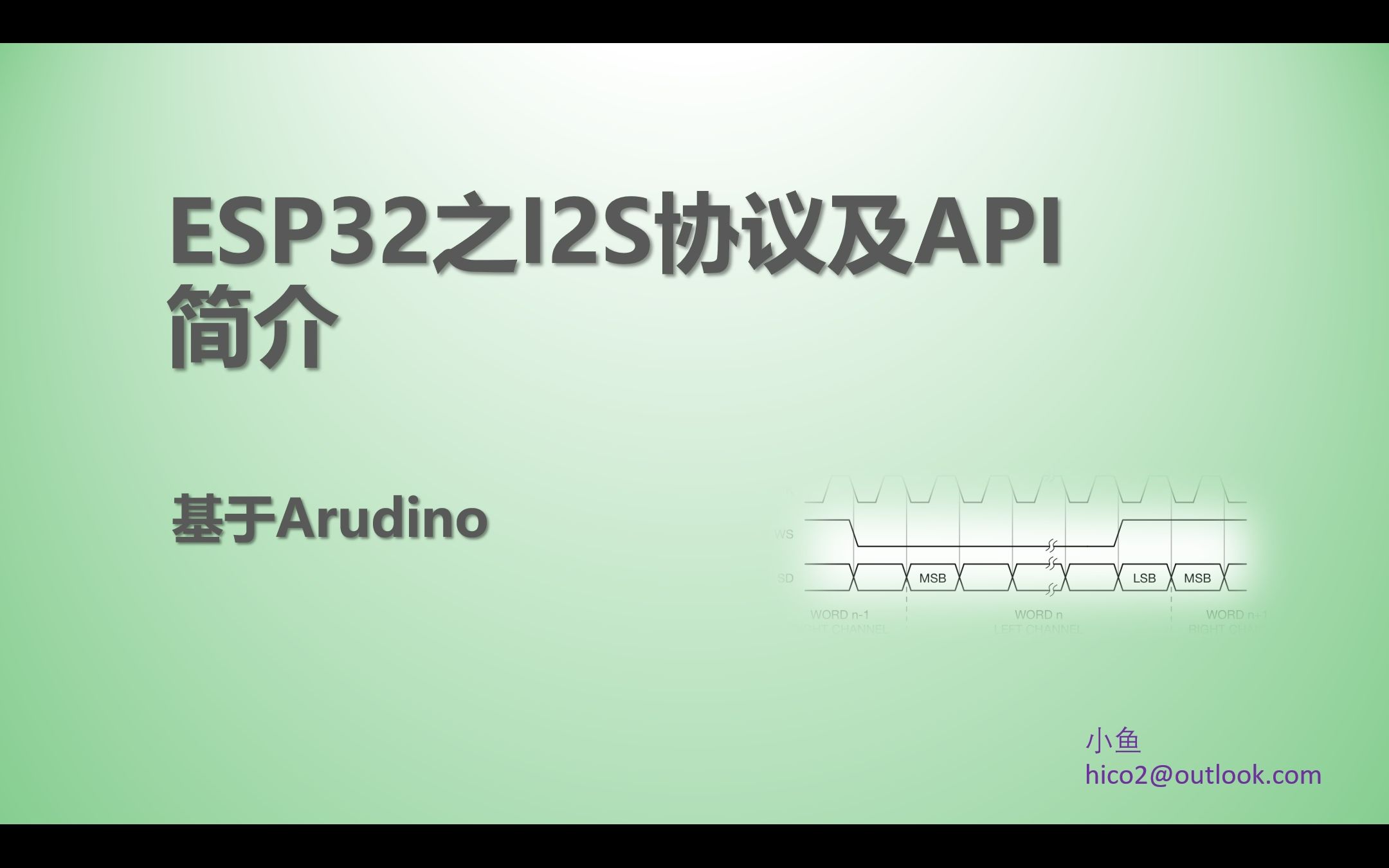 31 ESP32之I2S协议及API简介  基于Arduino哔哩哔哩bilibili