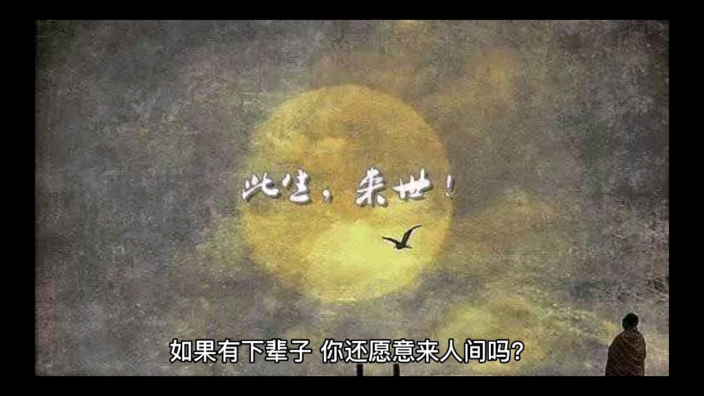 ①如果有下辈子,你还愿意来人间吗?