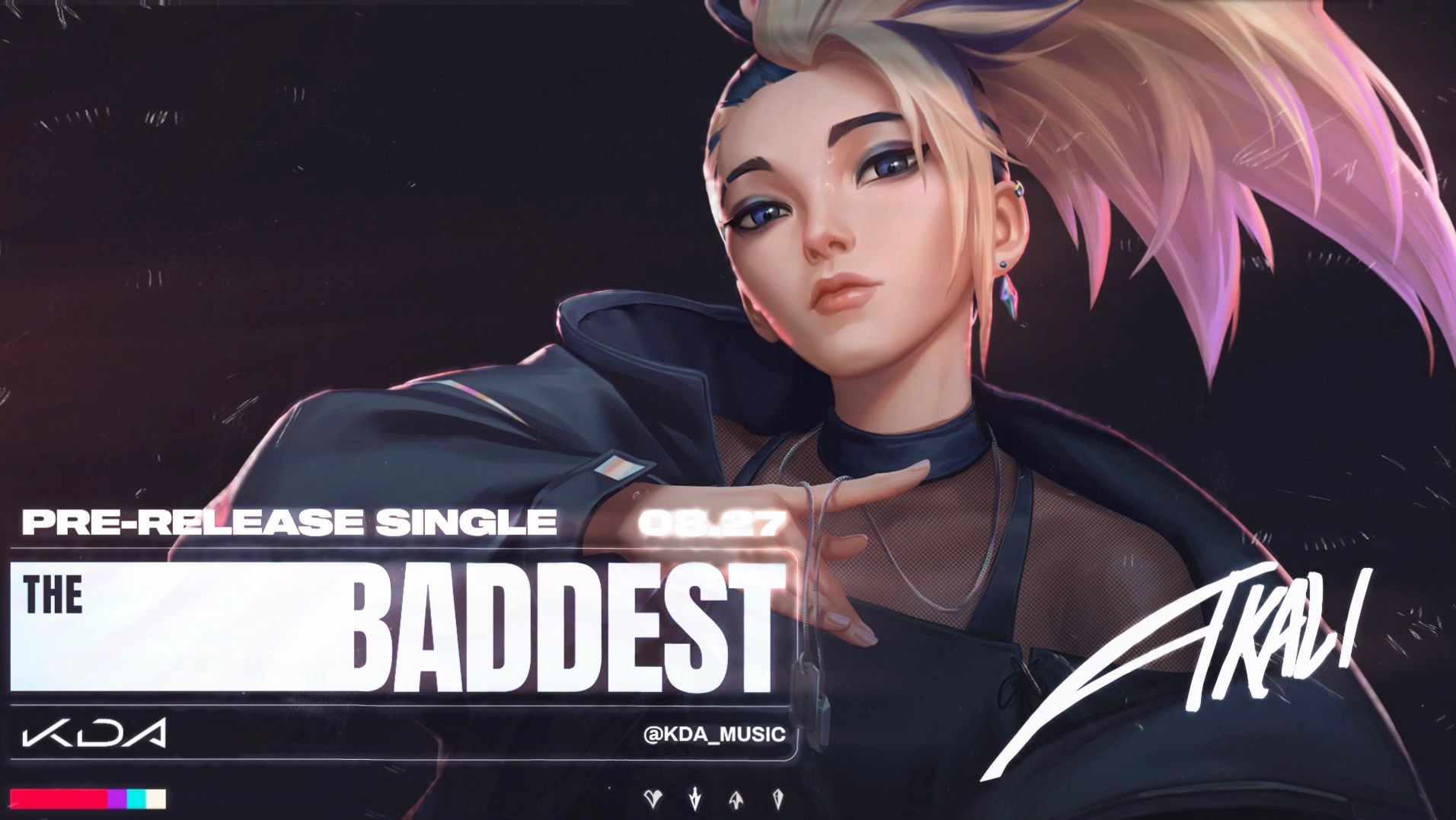 阿卡丽新皮肤 kda 4k kaisa live wallpaper 高清动态壁纸_哔哩哔哩