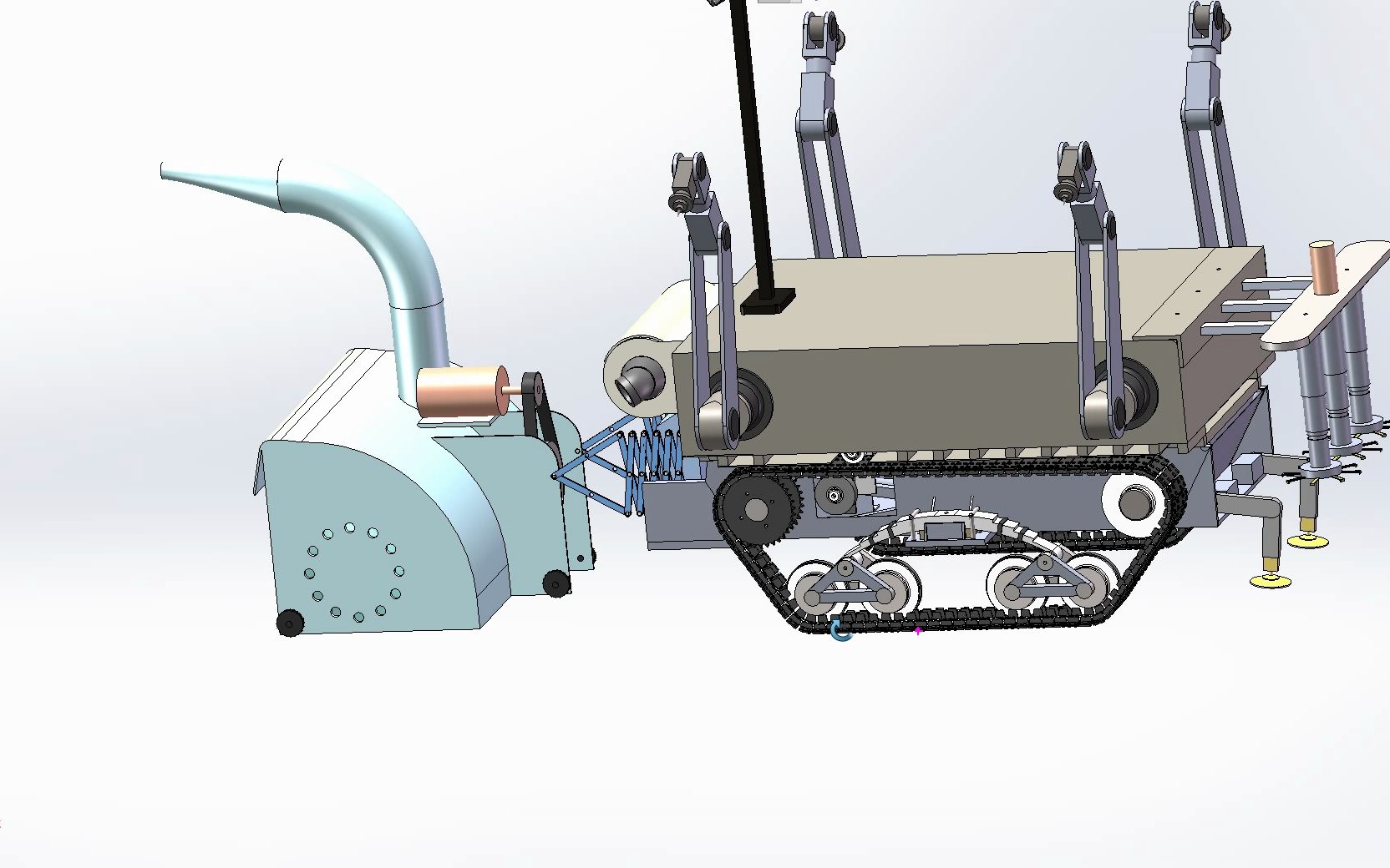屋顶除雪智能车