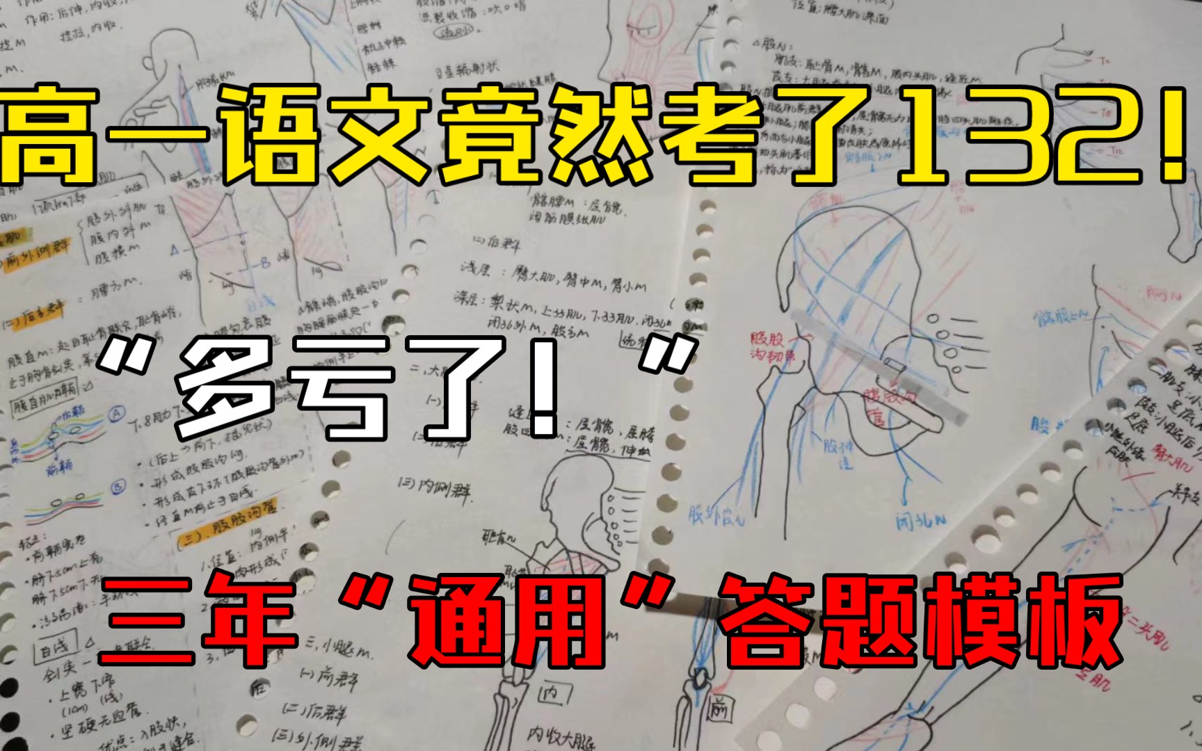 卷❗️卷❗️卷❗️就凭这份“通用”答题模板,我语文终于130+了❗️❗️✌哔哩哔哩bilibili