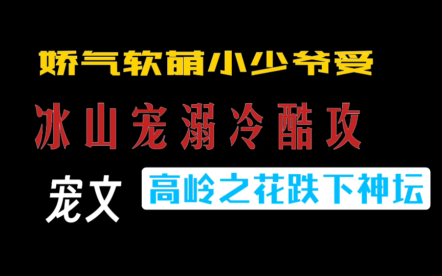 [图]【Aha】推文｜宠文｜看冰山攻宠溺娇气软糯小少爷受