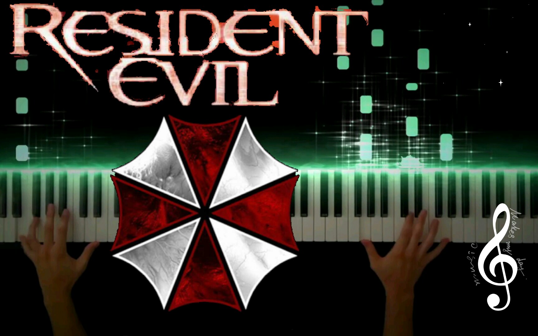 [图]【特效钢琴】Resident Evil Main Title Theme（生化危机主题曲） - Marilyn Manson