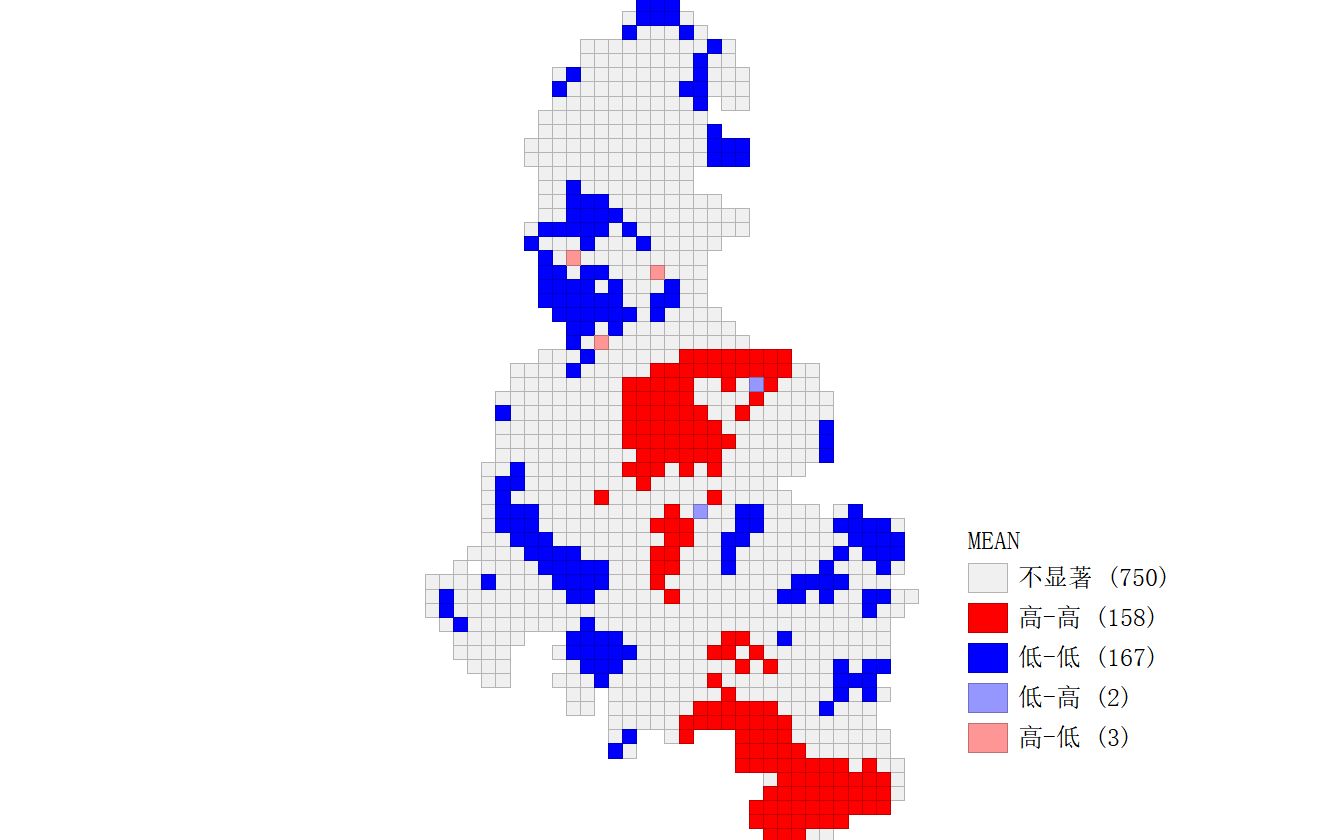 活动作品基于geoda软件的景观格局空间自相关分析