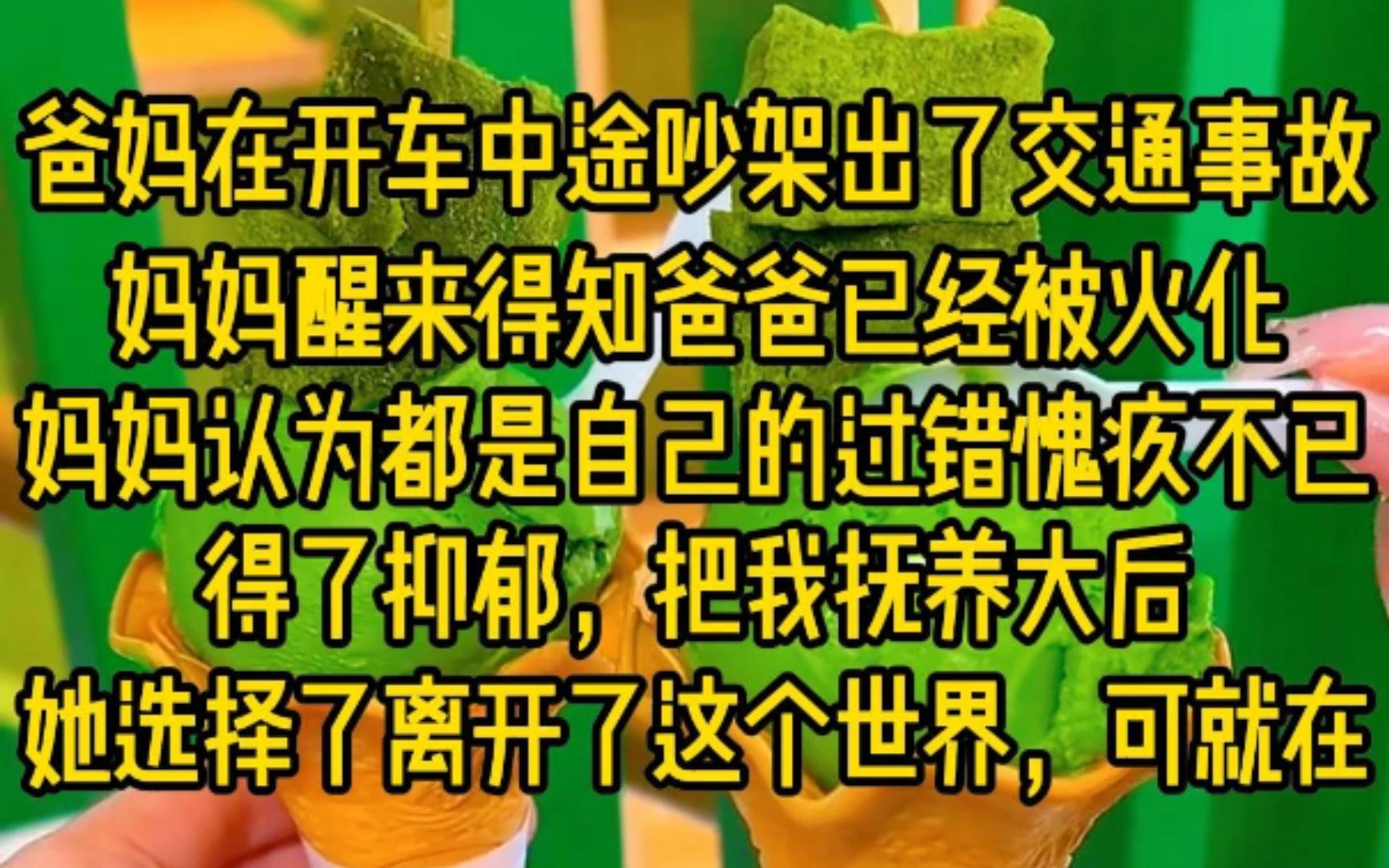 爸妈在开车中途吵架出了交通事故,妈妈醒来得知爸爸已经被火化,妈妈认为都是自己的过错愧疚不已得了抑郁,把我抚养大后,她选择离开了这个世界,...