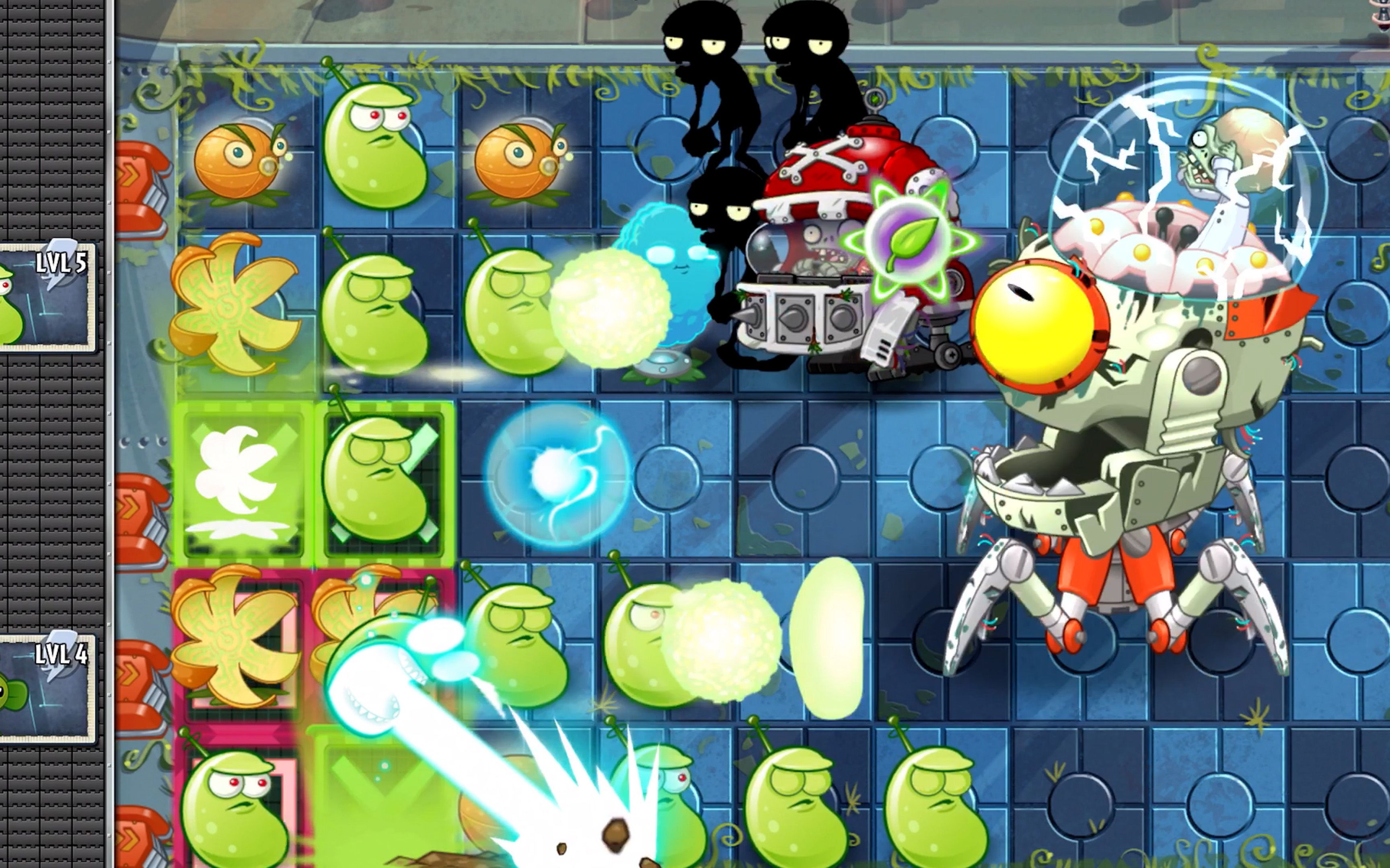 pvz2 far future zombot tomorrow-tron植物大战僵尸2未来世界明日