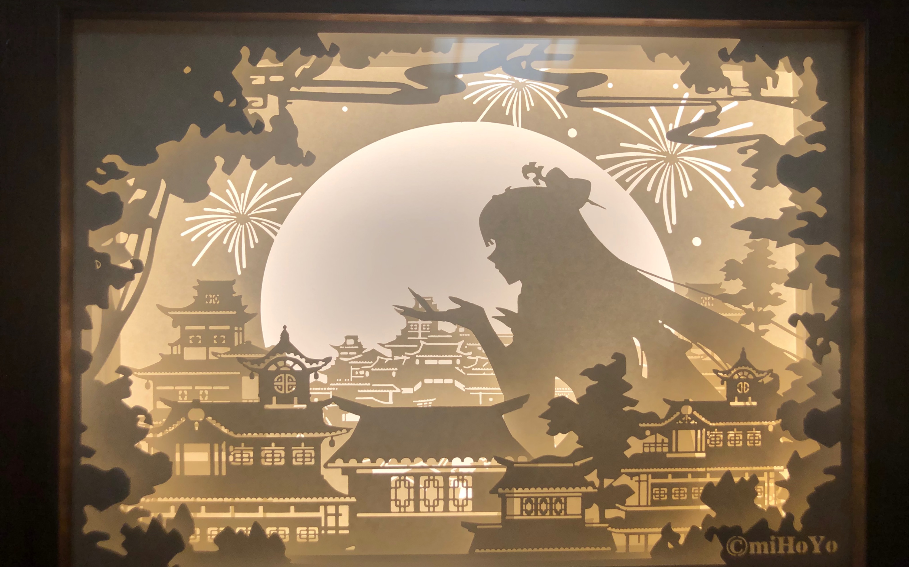 活动作品原神开箱视频凝光纸雕灯