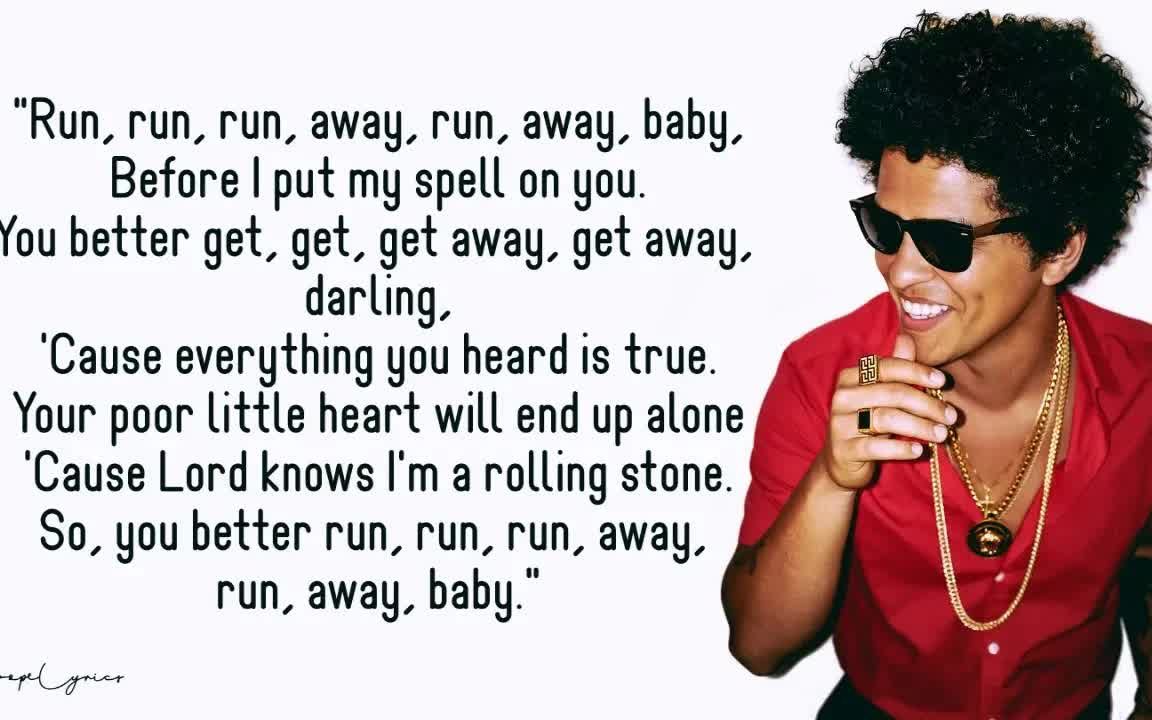 Runaway Baby  Bruno Mars歌词版哔哩哔哩bilibili