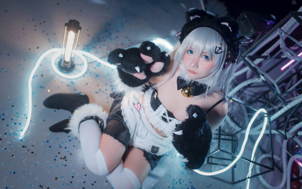 活动作品cos碧蓝航线哈曼兽耳猫猫拳