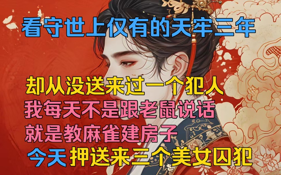 我看守世上仅有的天牢三年,却从没送来过一个犯人,搞得我整天不是和老鼠说话,就是教麻雀建房子,突然有一天刑部押来三个美女囚犯…哔哩哔哩bilibili