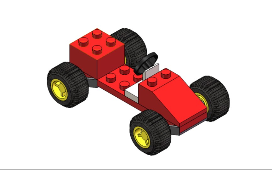 玩具拼搭车SolidWorks哔哩哔哩bilibili