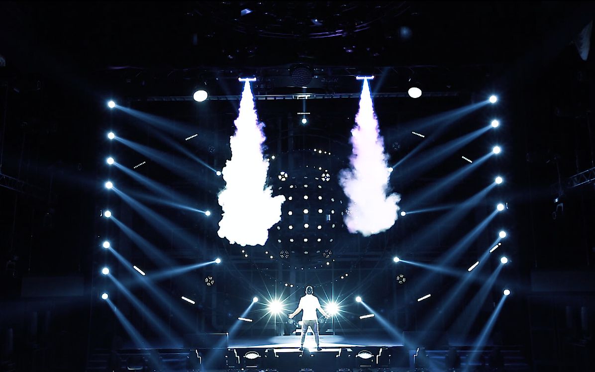 变色双管速喷气柱 舞台特效设备产品宣传片—广州左点广告