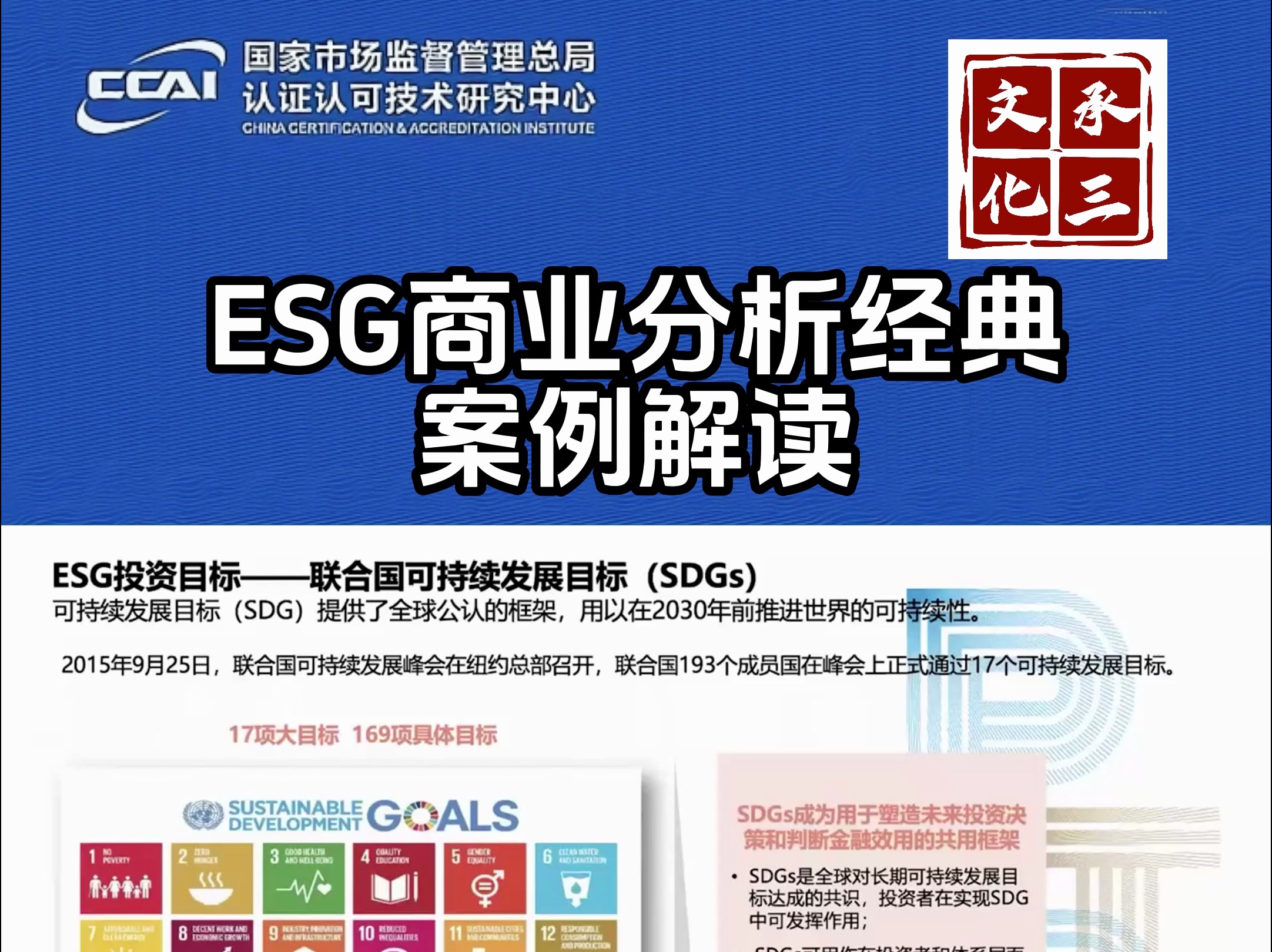 ESG商业分析师:ESG商业分析经典案例解读哔哩哔哩bilibili