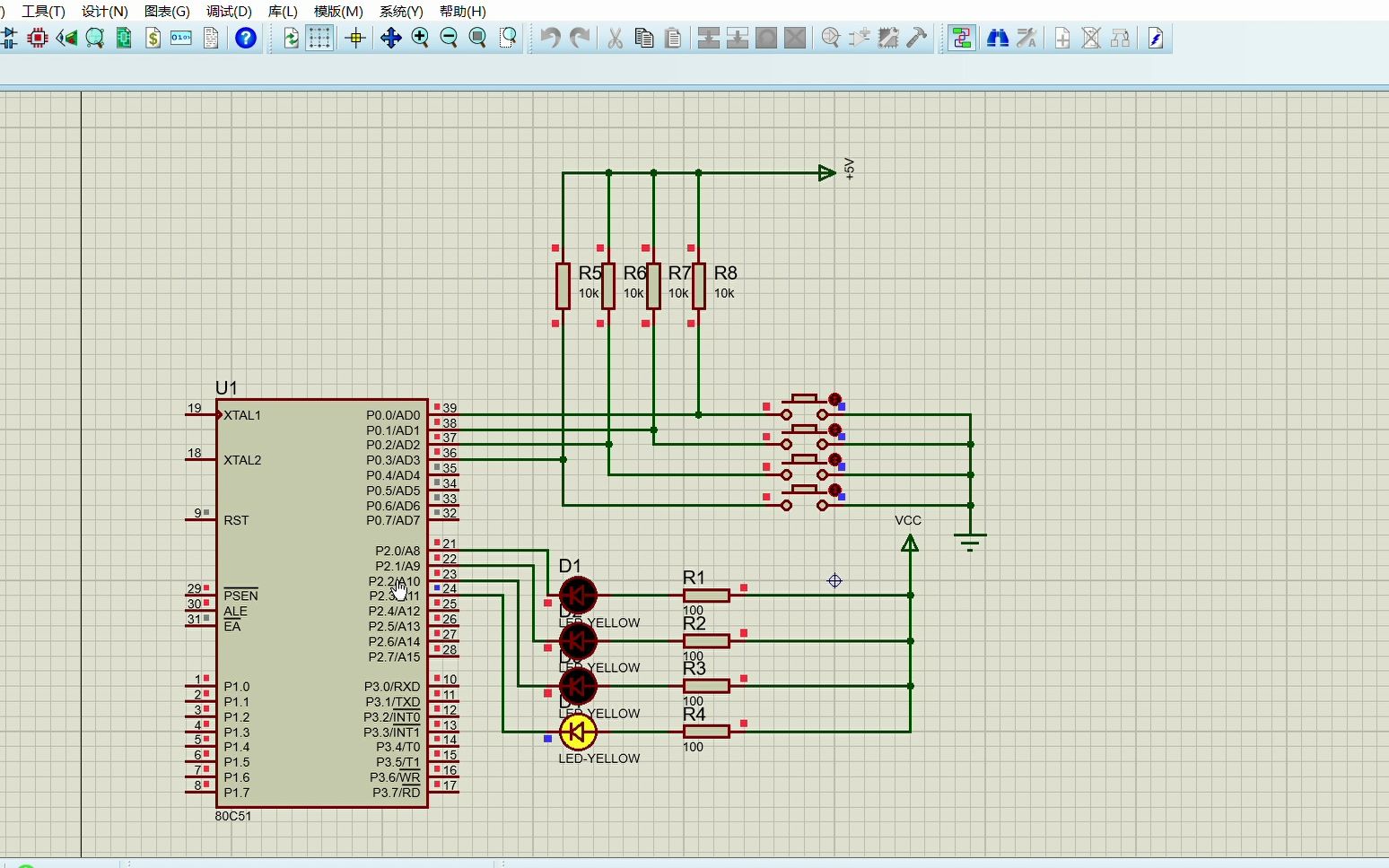 新工程 - proteus 8 professional - 原理图绘制 2023-04-09 19-47-08