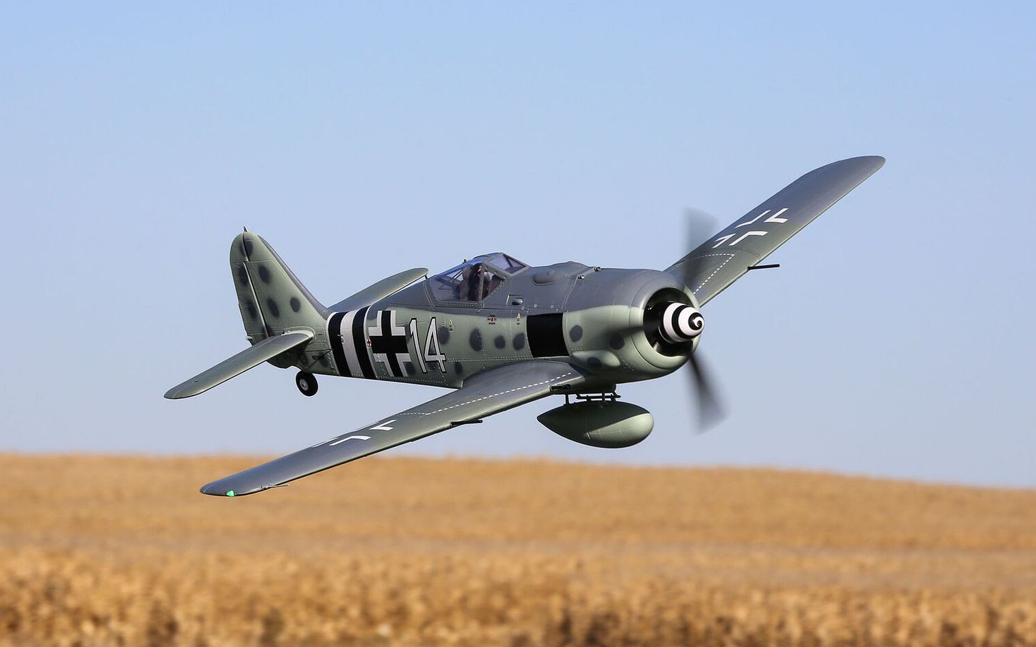 遥控飞机/航模 地平线(fms)15米 fw190a 德国二战 战斗机 固定翼